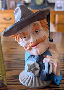 Sheriff Deadeye sculpture